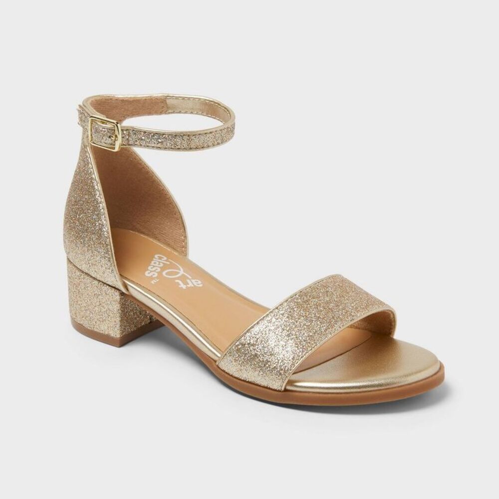 Art Class - Kids' Fannie Heeled Sandals - art class Gold 2 Gold